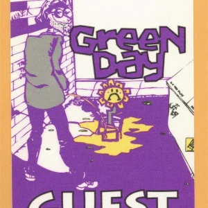 Green Day 1992 Kerplunk Concert Tour Guest Backstage Pass
