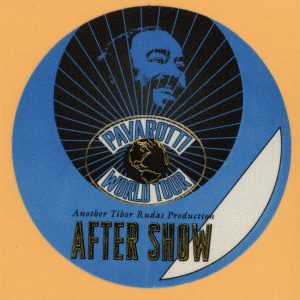 Pavarotti 2002 Concert Tour AFTER SHOW Backstage Pass