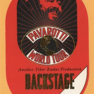 Pavarotti 2002 Concert Tour Backstage Pass