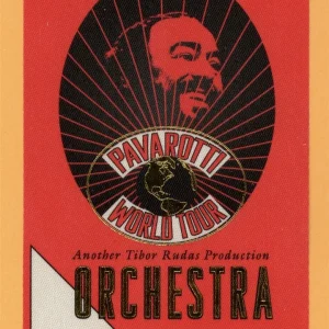 Pavarotti 2002 Concert Tour ORCHESTRA Backstage Pass