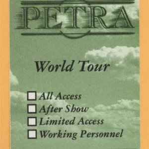 Petra 1998 God Fixation Concert Tour Backstage Pass