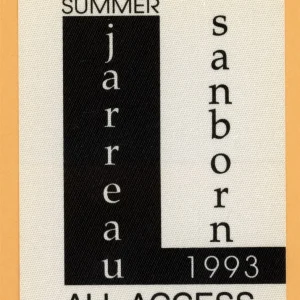 Al Jarreau 1993 Sanborn Concert Tour Backstage Pass
