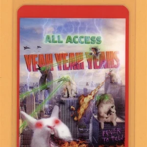 Yeah Yeah Yeahs 2003 Fever To Tell Tour AA Laminated Backstage Pass