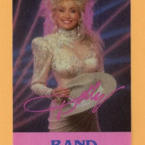 Dolly Parton 1987 Think About Love Tour ALL ACCESS Backstage Pass