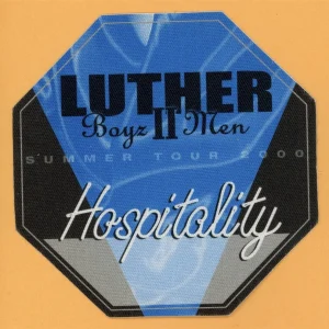 Luther Vandross 2000 Boyz II Men Concert Tour HOSP Backstage Pass
