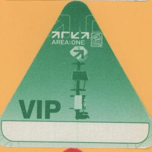 Outkast, Incubus & Moby 2001 Area One Concert Tour VIP Backstage Pass