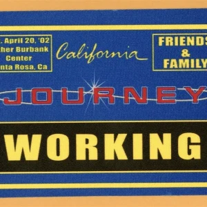 Journey 2002 Arrival Concert Tour Working Backstage Pass