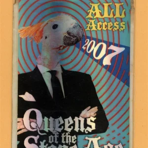 Queens of The Stone Age 2007 Era Vulgaris Tour AA Laminated Backstage Pass
