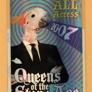 Queens of The Stone Age 2007 Era Vulgaris Tour AA Laminated Backstage Pass
