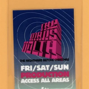 The Mars Volta 2005 Nightmare Before Christmas Tour AA Laminated Backstage Pass