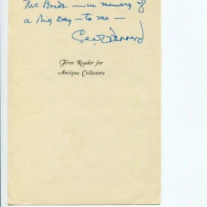 Carl W. Drepperd Antique Author Expert Signed Autograph