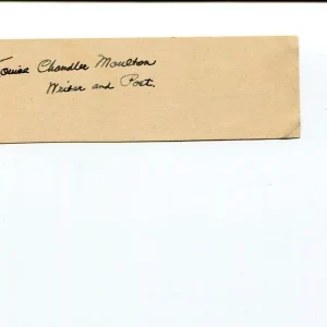Louise Chandler Moulton Poet Author Signed Autograph