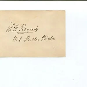 Sterling P Rounds United States Public Printer Signed Autograph