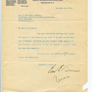 Edward E. Browne Wisconsin US Representative Congress Signed Autograph TSL