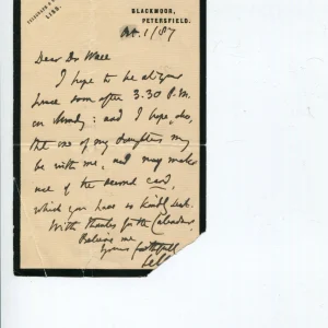 Roundell Palmer Lord Chancellor Attorney General Signed Autograph ALS