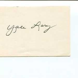 Yale Lary Detroit Lions 3x NFL Champ HOF Texas A&M Aggies Signed Autograph