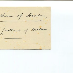 Charles Latham 1st Baron London County Council Signed Autograph