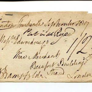 Charles Warwick Bampfylde 5th Baronet Member Parliament Exeter Signed Autograph