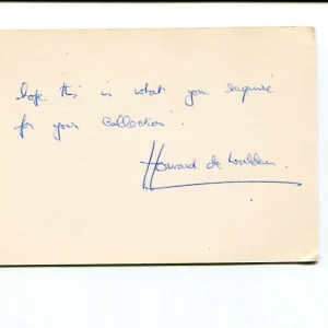 Thomas Evelyn Scott-Ellis Baron Seaford Howard de Walden Author Signed Autograph