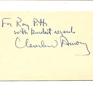 Cleveland Amory Famous Cat Author Animal Rights Legend Signed Autograph
