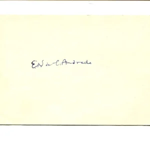 Edward Andrade Physicist Author Poet Signed Autograph