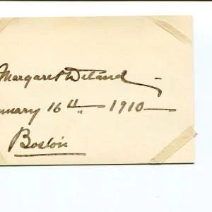 Margaret Deland American Poet Author Literary Realism Signed Autograph