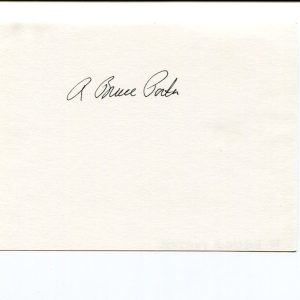 R. Bruce Porter WWII USMC Marine Fighter War Ace Signed Autograph