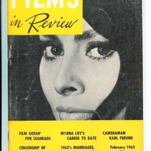 Sophia Loren Myrna Loy Karl Freund Flims In Review Magazine Feb 1963