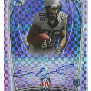 ERIC EBRON DET LIONS SIGNED AUTOGRAPHED 2014 BOWMAN CHROME XFRACTOR RC 6/10 RARE