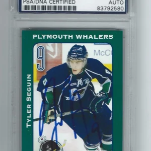 TYLER SEGUIN SIGNED 2009/10 PLYMOUTH WHALERS TEAM ISSUED CARD PSA/DNA