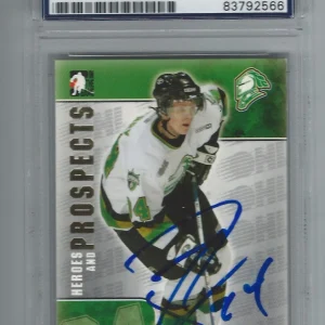 COREY PERRY SIGNED 2004/05 HEROES AND PROSPECTS CARD #65 PSA/DNA CERTIFIED