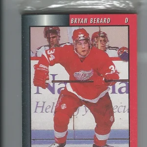 1990s DETROIT JUNIOR RED WINGS TEAM ISSUED CARD SET BRYAN BERARD SEAN HAGGERTY