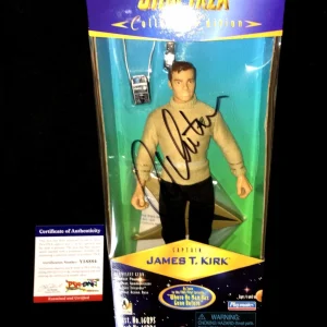 WILLIAM SHATNER SIGNED 12" STAR TREK COLLECTOR EDITION ACTION FIGURE PSA/DNA
