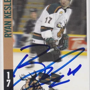 Ryan Kesler Signed 2004-05 Manitoba Moose Team Card #17