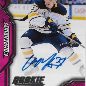 Casey Mittelstadt 2018-19 Compendium Magenta Auto Achievement Card #M-3