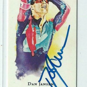 Dan Jansen Signed 2008 Topps Allen & Ginter's Mini Card #92 Speed Skating