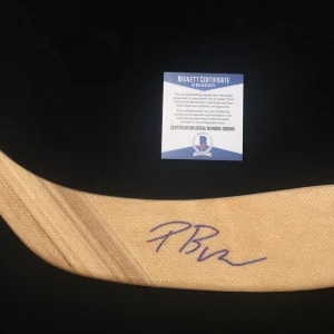 Philip Broberg Signed Edmonton Oilers Stick Beckett COA Q90695