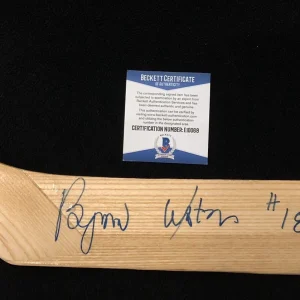 Bryan Watson Signed Detroit Red Wings Northland Stick Beckett COA Penguins Blues