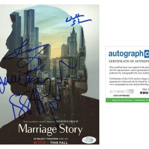 "Marriage Story" Cast AUTOGRAPHS Signed 8x10 Photo - Ray Liotta, Laura Dern +3