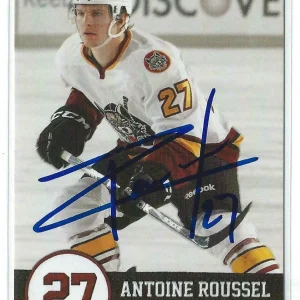 Antoine Rousell Signed 2011/12 AHL Team Issued Card