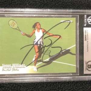 Venus Williams Signed 2003 Netpro Rookie Card #99 RC Beckett Authenticated