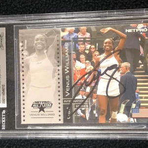 Venus Williams Signed 2003 Netpro Rookie Card #88 RC Beckett Authenticated