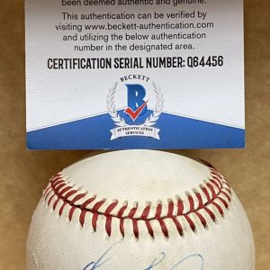 TOM GORDON KANSAS CITY ROYALS VINTAGE SIGNED AUTO A.L. BASEBALL BECKETT Q64456
