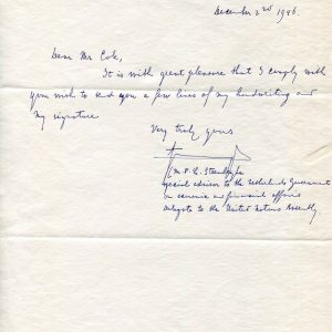 M. P. L. Steenberghe Netherlands United Nations Signed Autograph Letter ALS