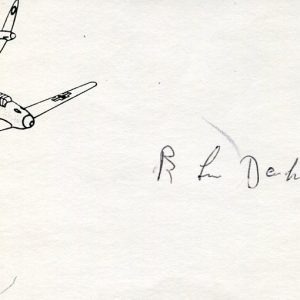 Peter Langloh Donkin RAF WWII War Fighter Pilot Air commodore Signed Autograph
