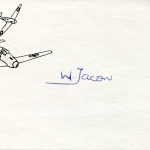 Air Commodore Ernest William Tacon RNZAF RAF WWII Fighter Pilot Signed Autograph