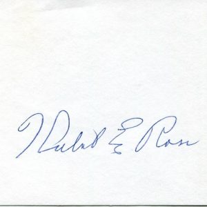 Herbert E. Ross WWII War USAAF Fighter Pilot Ace DFC Signed Autograph