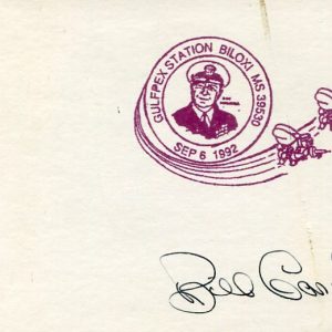 William A. Gardner WWII War USAAF Fighter Pilot Ace P-40 DFC Signed Autograph