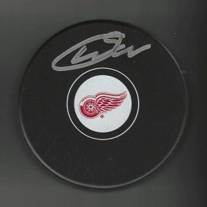 William Wallinder Signed Detroit Red Wings Puck
