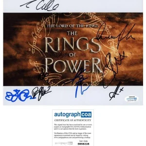 "The Lord of the Rings: The Rings of Power" Cast AUTOGRAPHS Signed 8x10 Photo X9